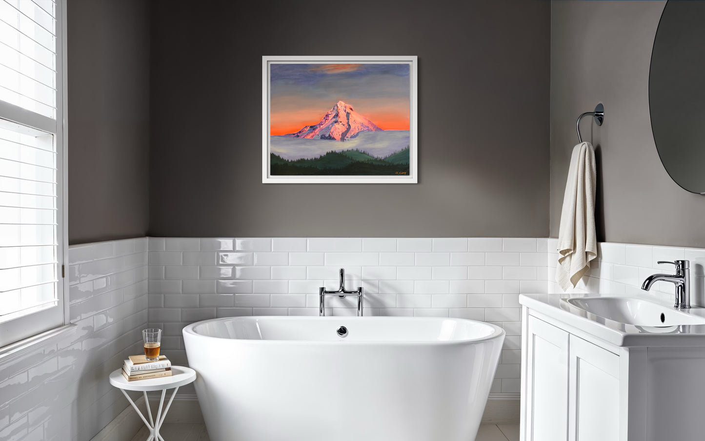 Mt. Hood Alpenglow Giclee Fine Art Print | Wy'East Oregon Painting