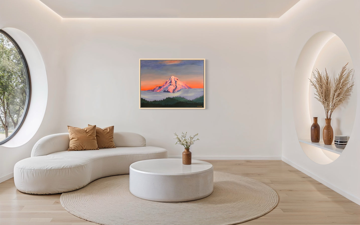 Mt. Hood Alpenglow Giclee Fine Art Print | Wy'East Oregon Painting