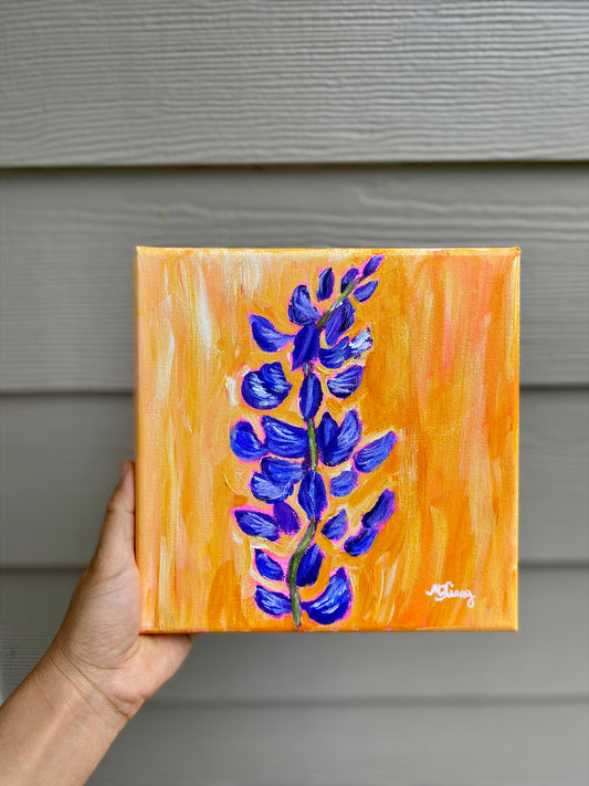 Lupine Wildflower - Original Acrylic Painting