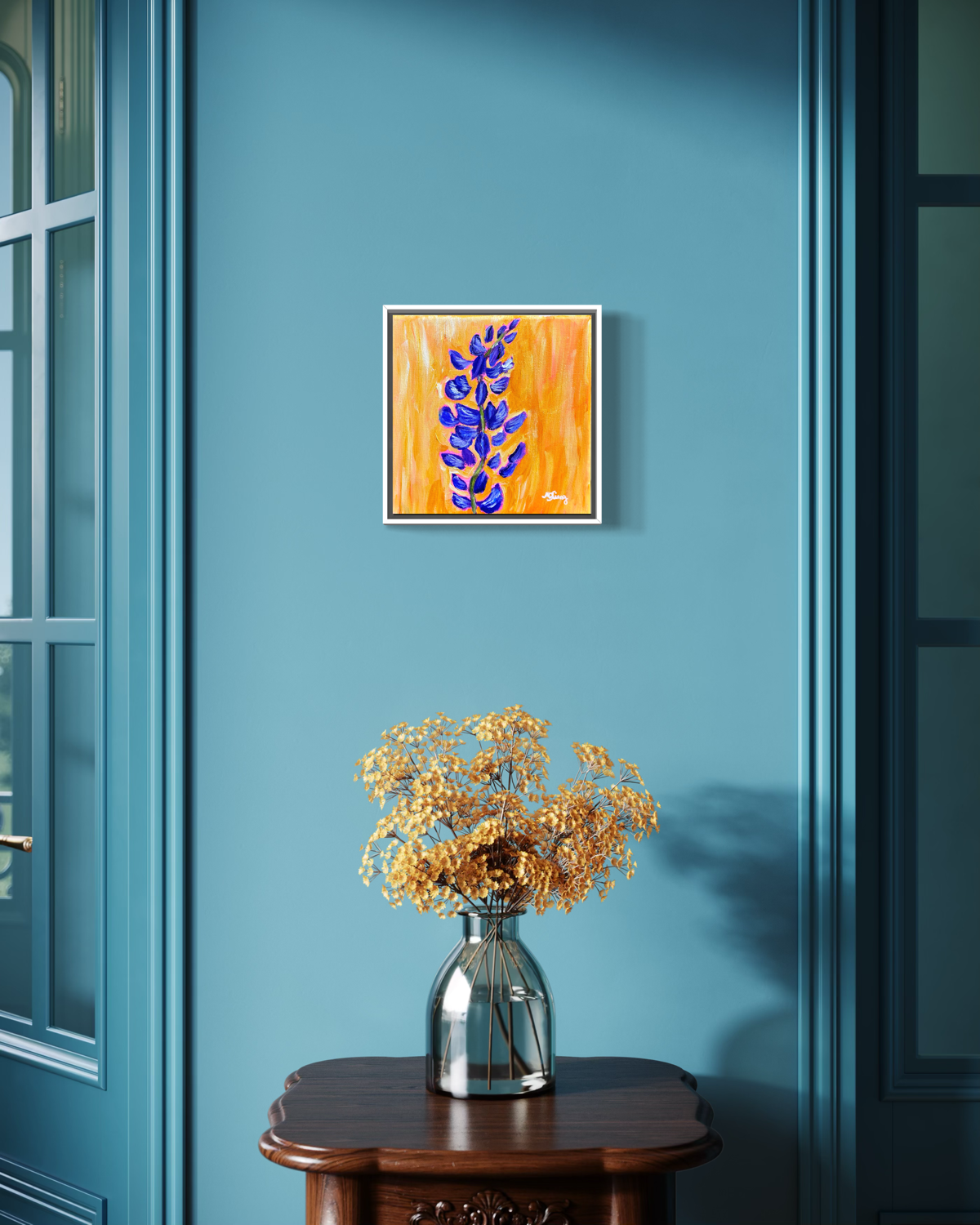 Lupine Wildflower - Original Acrylic Painting