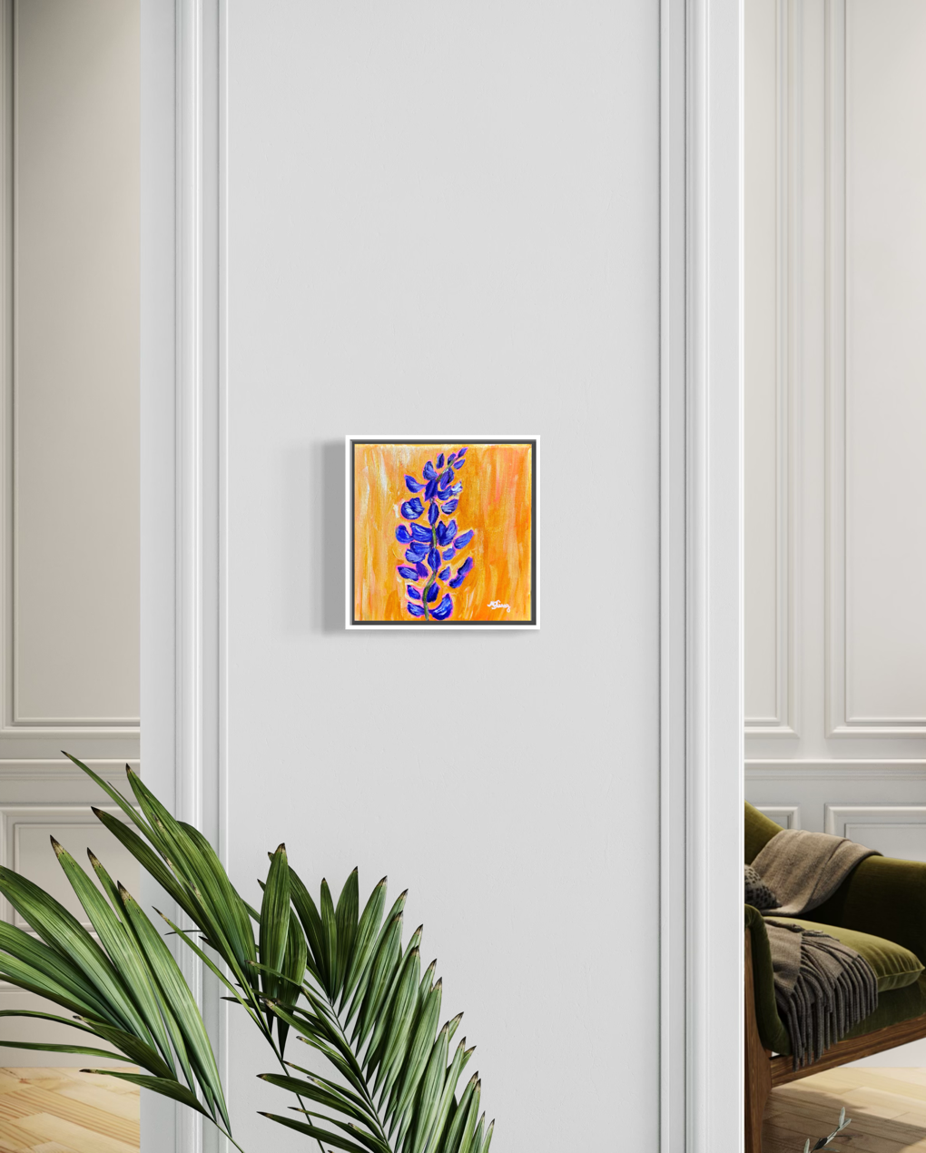 Lupine Wildflower - Original Acrylic Painting