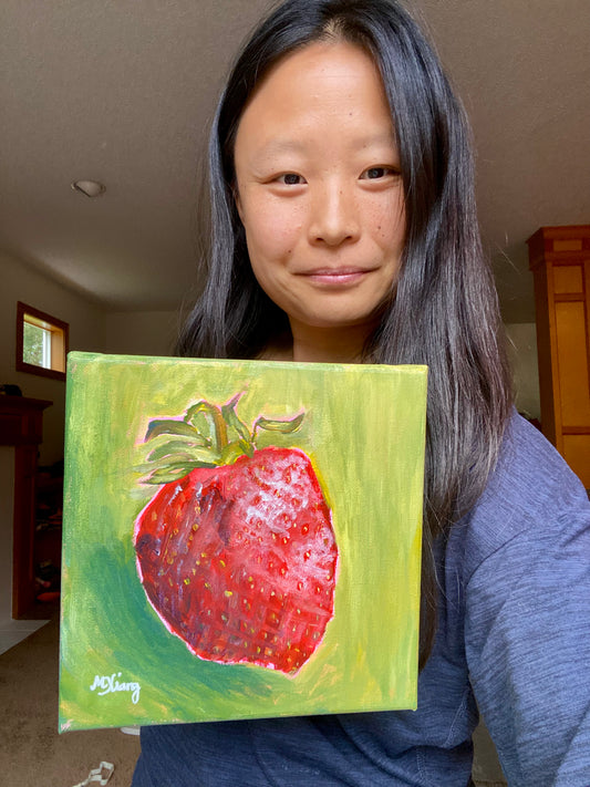 Strawberry Season - Original Acrylic Painting