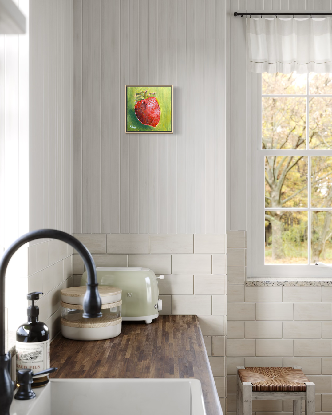 Strawberry Season - Original Acrylic Painting