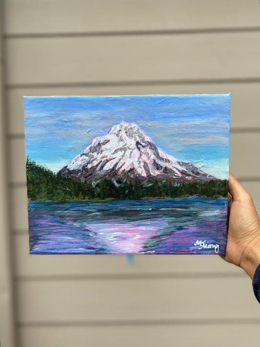 Trillium Lake Mt Hood Reflections - New Original Painting