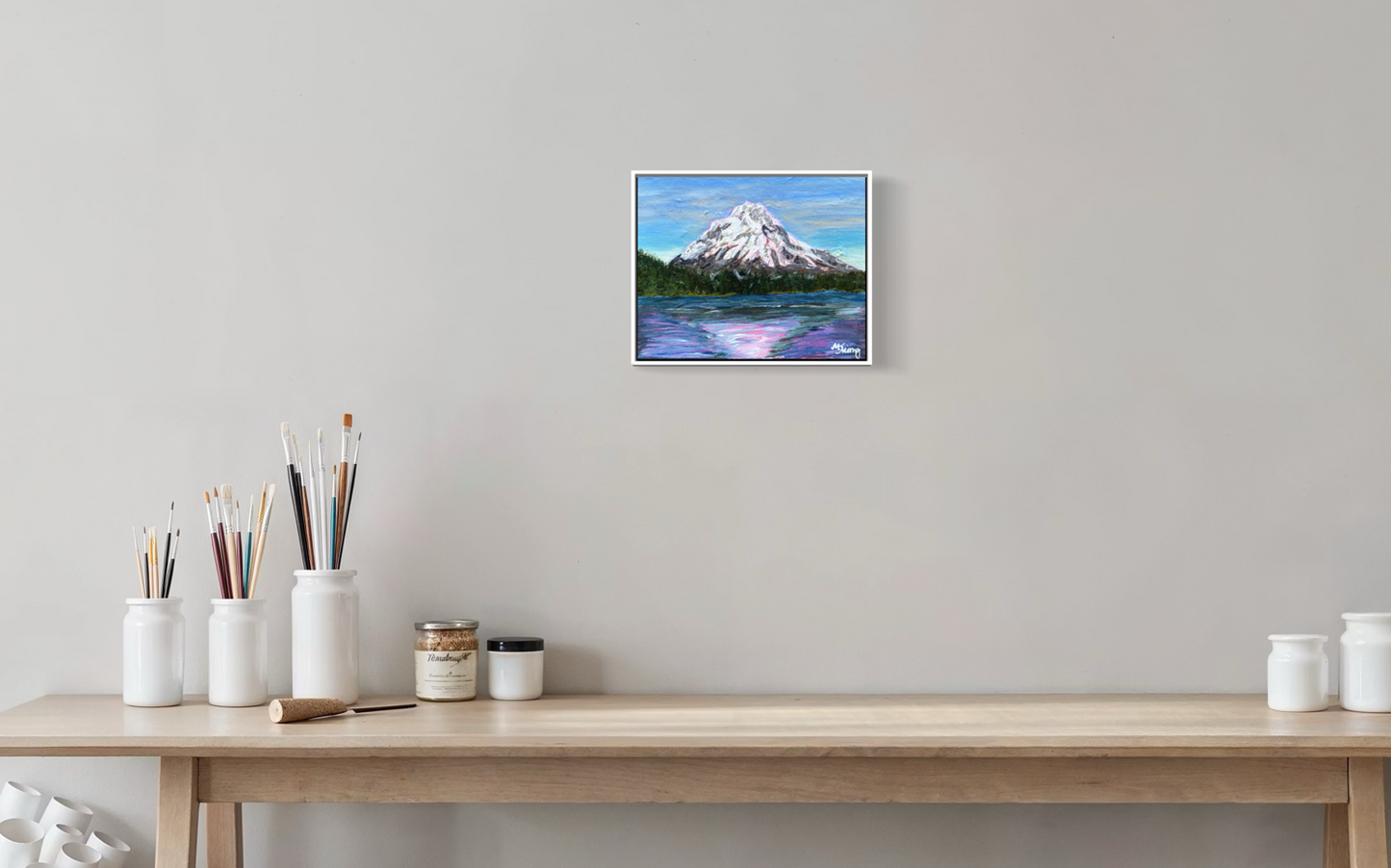 Trillium Lake Mt Hood Reflections - New Original Painting