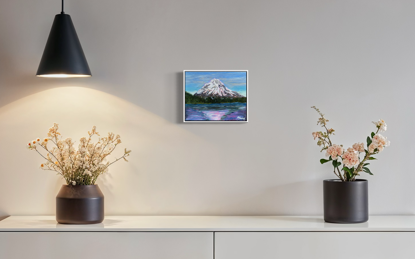 Trillium Lake Mt Hood Reflections - New Original Painting