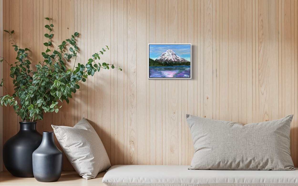Trillium Lake Mt Hood Reflections - New Original Painting