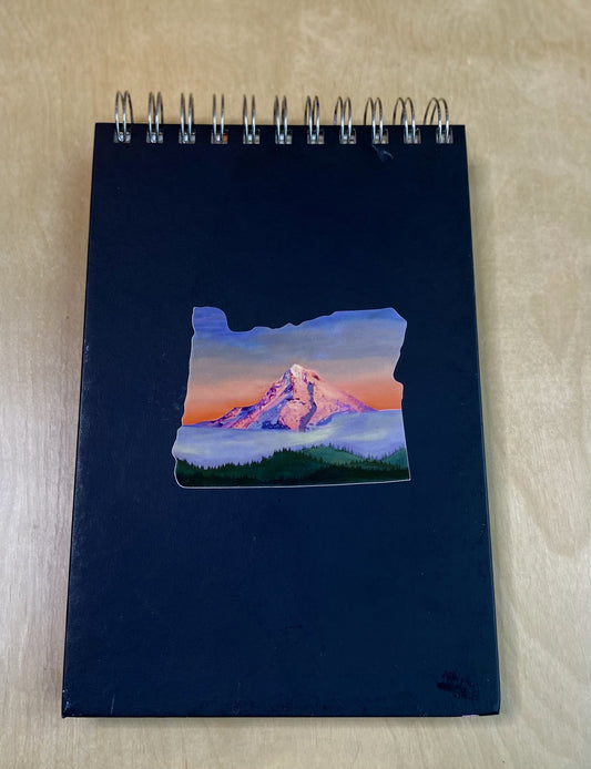 Mt Hood Alpenglow Oregon - Sticker