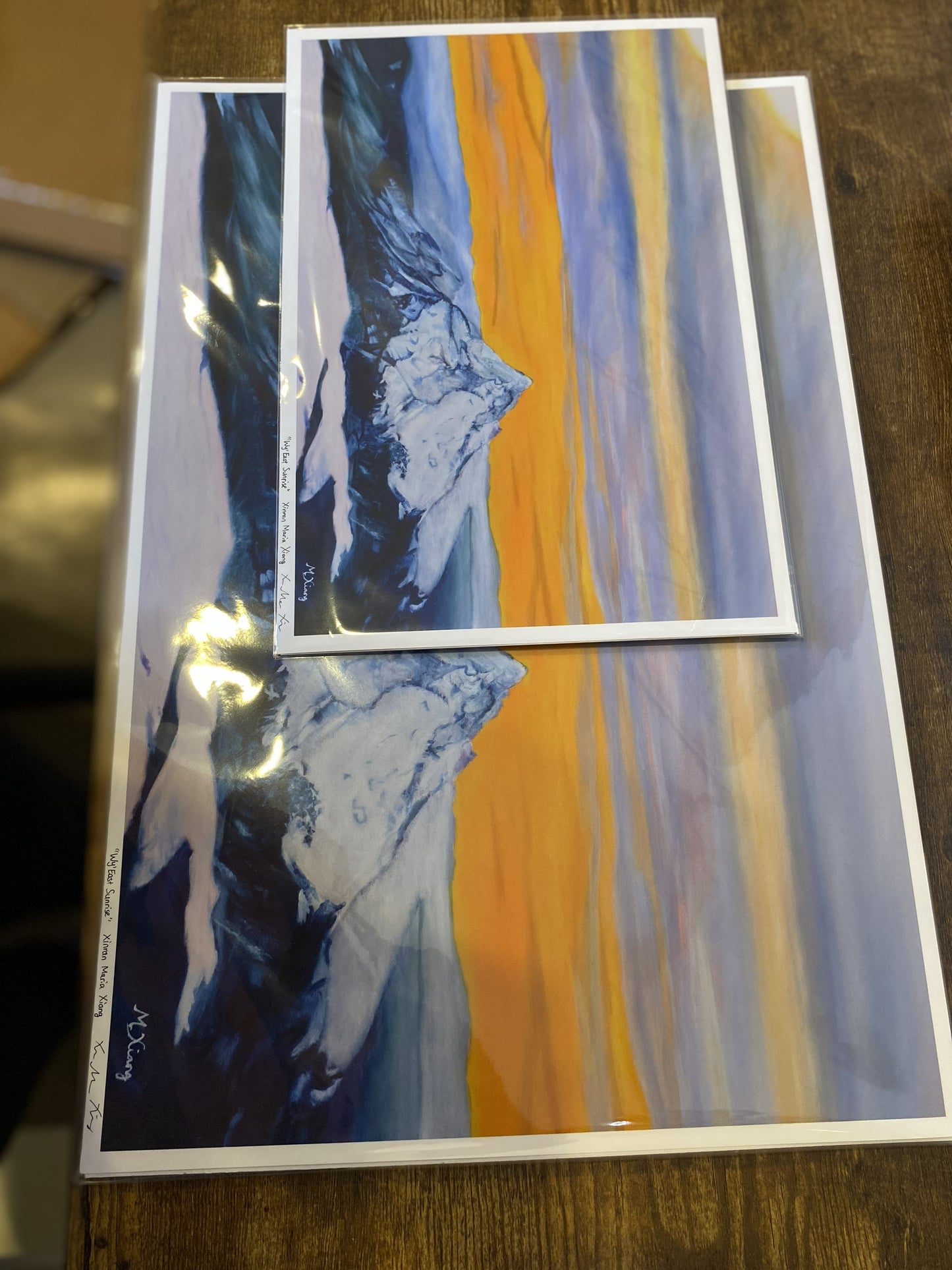 Mt. Hood Sunrise Giclee Fine Art Print | Aerial Wy'East Pacific Northwest Painting