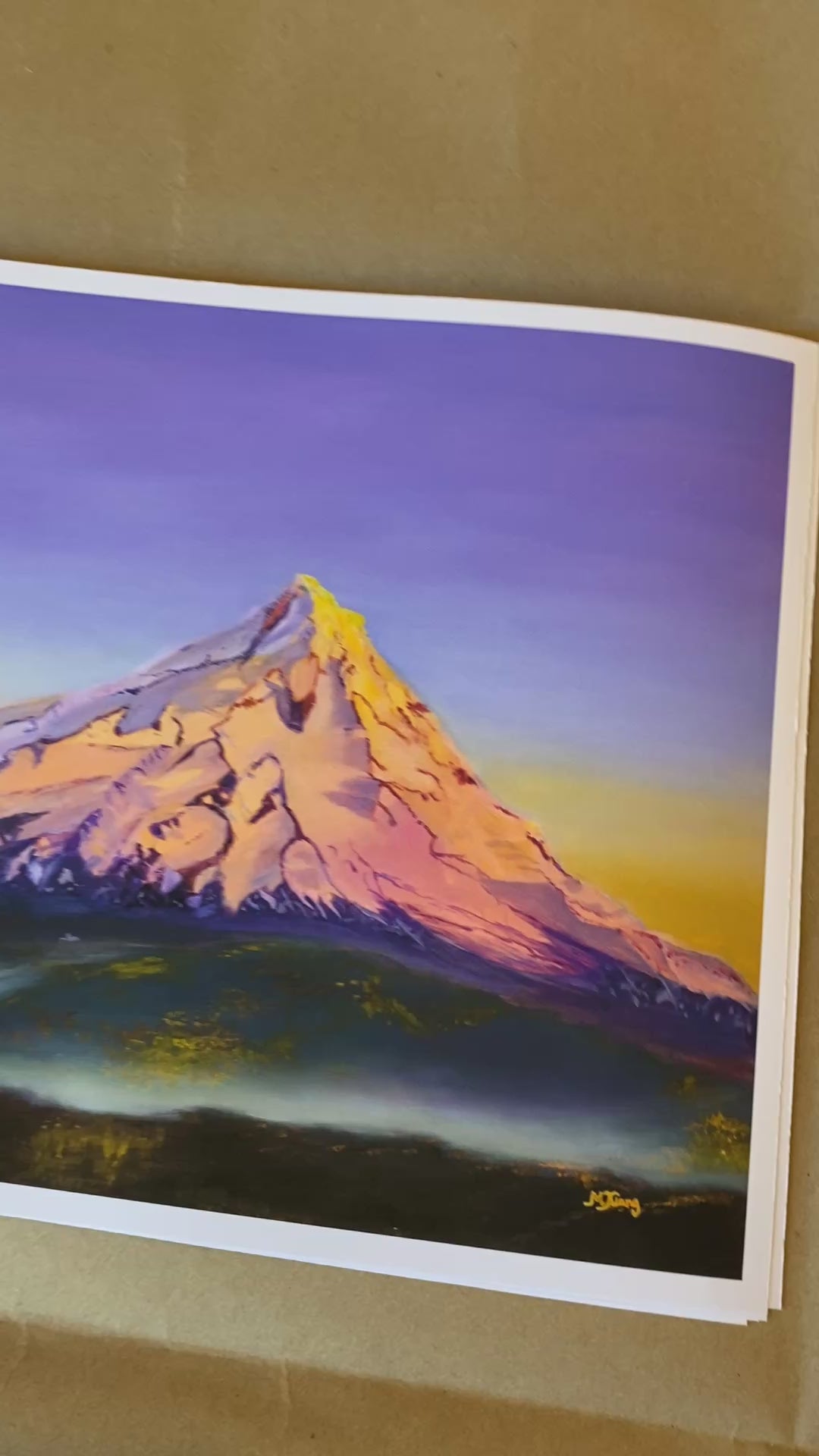 Mt. Hood Alpenglow Moonrise Giclee Print | Wy'East Oregon Fine Art