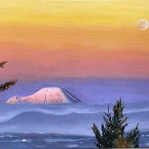 Council Crest Series: Mt. St. Helens - Original Acrylic Painting