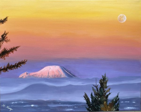 Council Crest Series: Mt. St. Helens - Original Acrylic Painting