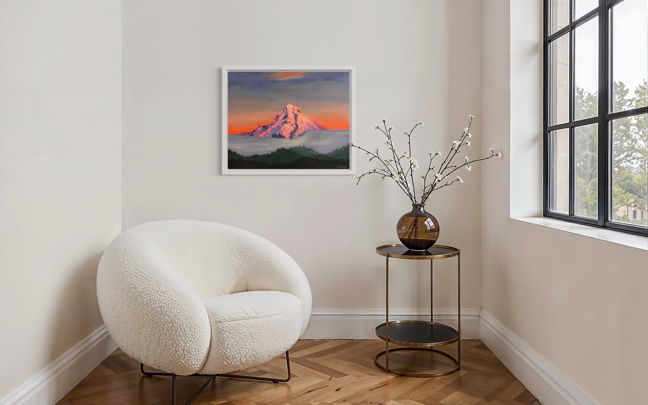 Wy'East Alpenglow - Giclee Print - Image 3