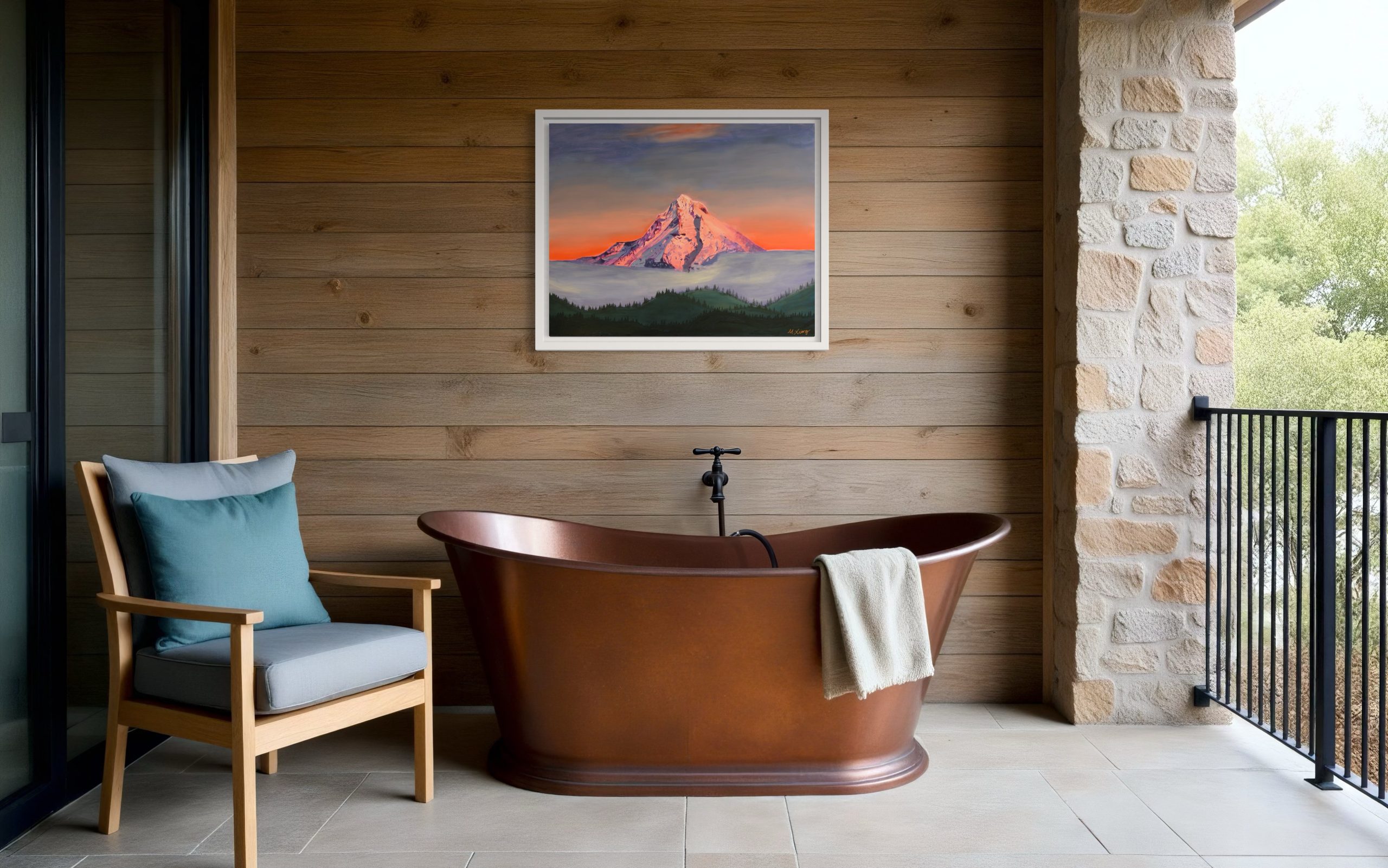 Wy'East Alpenglow - Giclee Print - Image 4