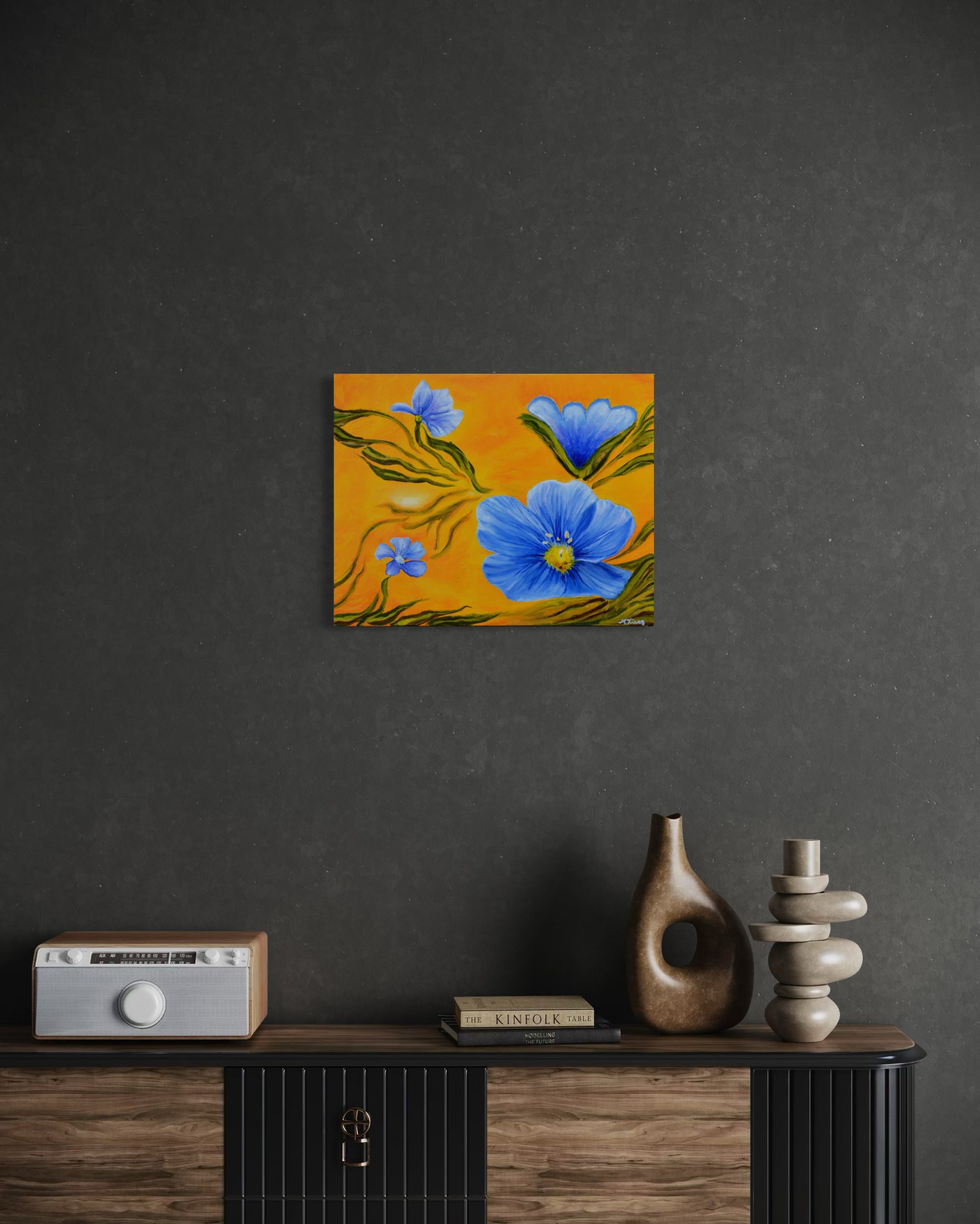 "Oregon Natives: Wild Blue Flax" - Giclee Print - Image 6