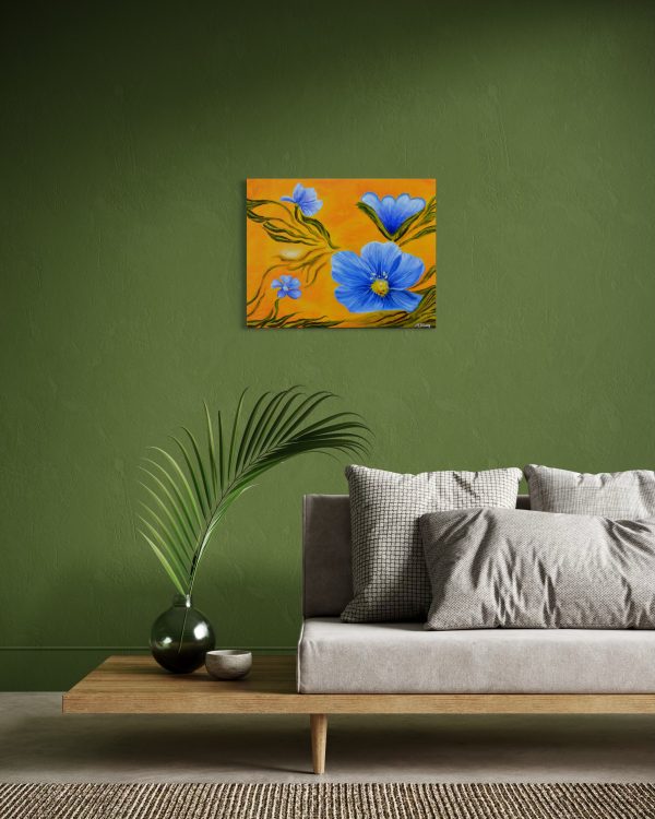 "Oregon Natives: Wild Blue Flax" - Giclee Print - Image 8