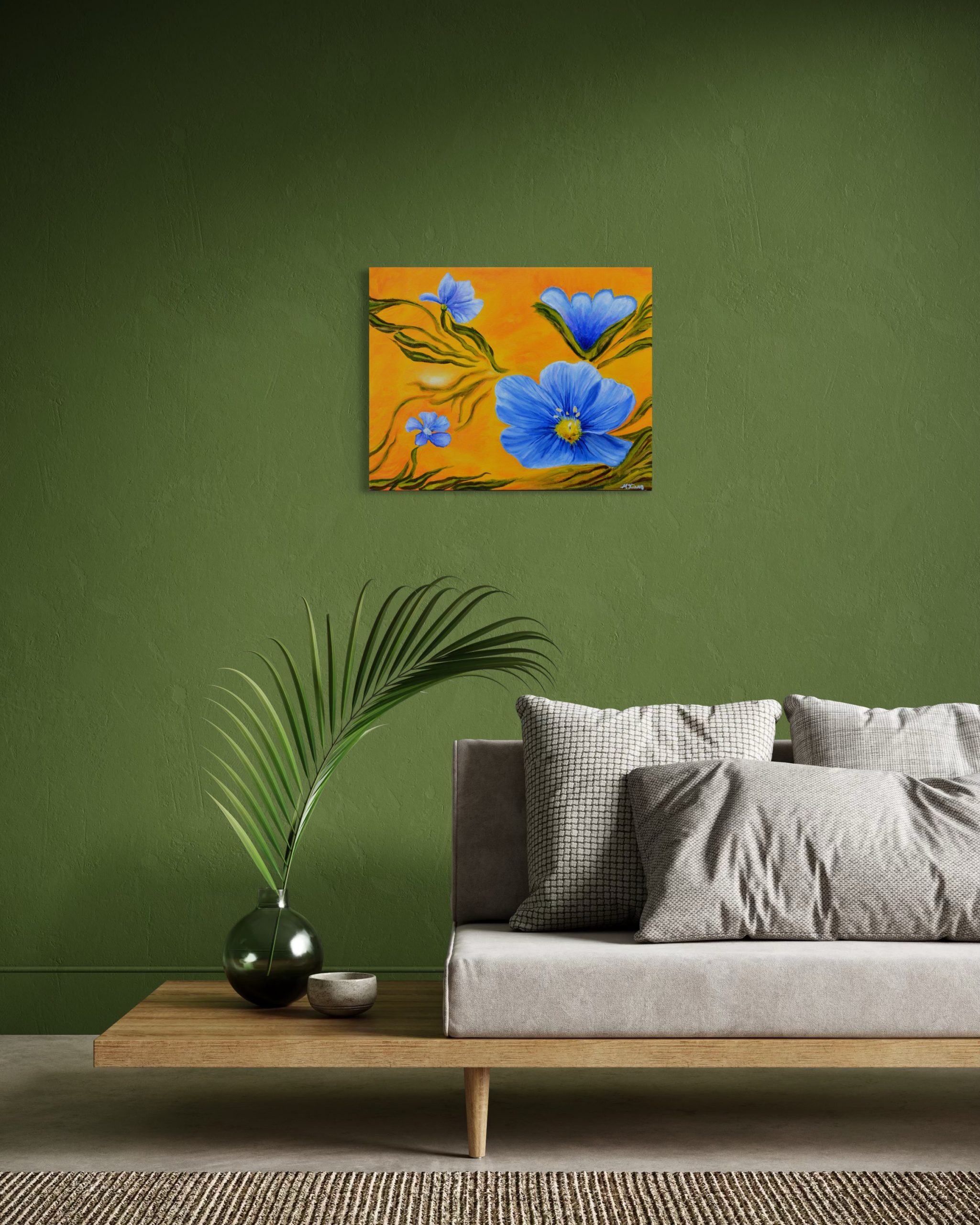 "Oregon Natives: Wild Blue Flax" - Giclee Print - Image 8