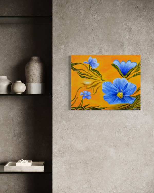 "Oregon Natives: Wild Blue Flax" - Giclee Print - Image 5