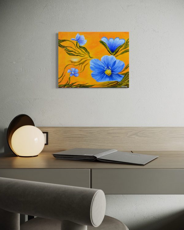"Oregon Natives: Wild Blue Flax" - Giclee Print - Image 10