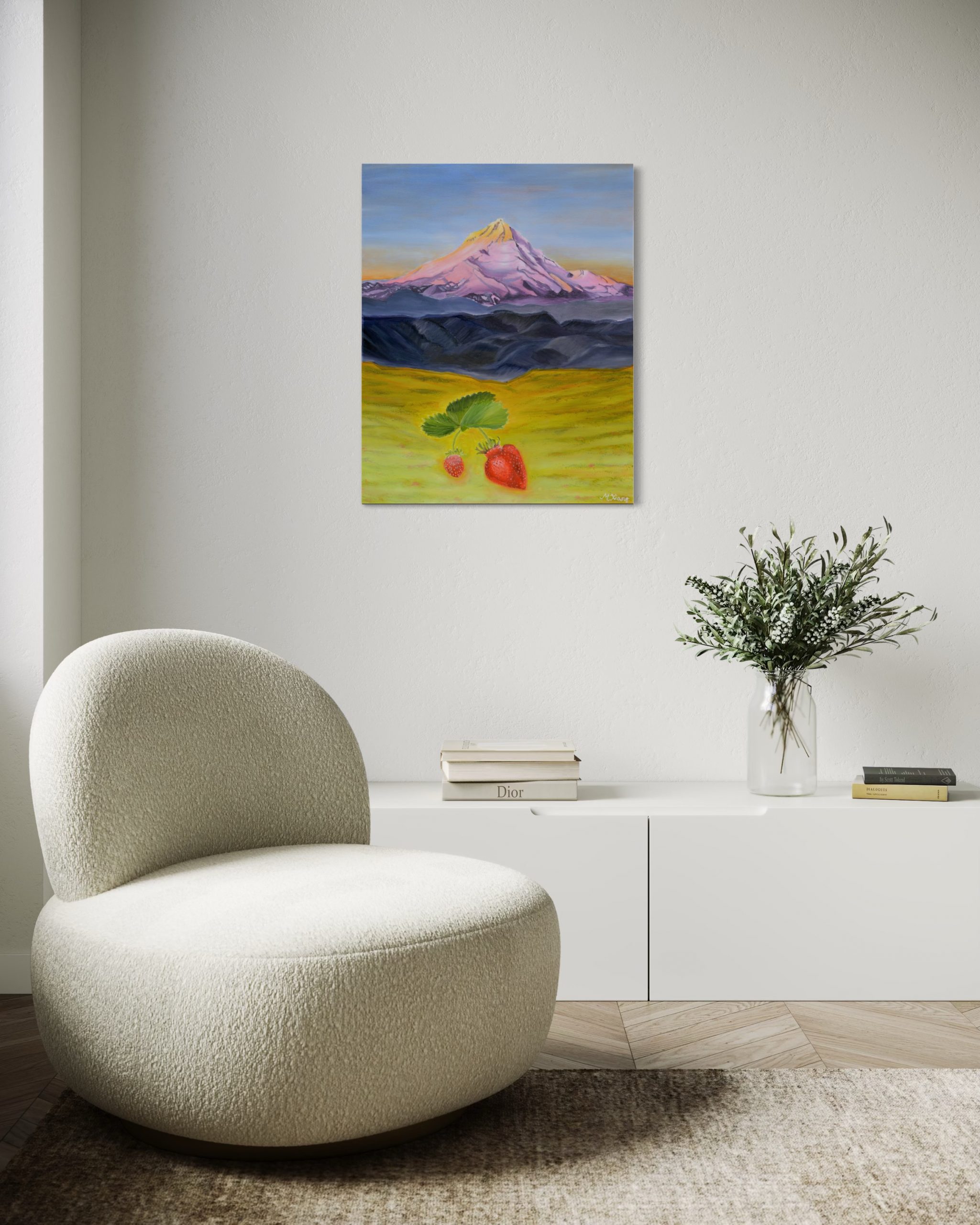 "Hood Strawberry" - Original Oil Painting - Image 11