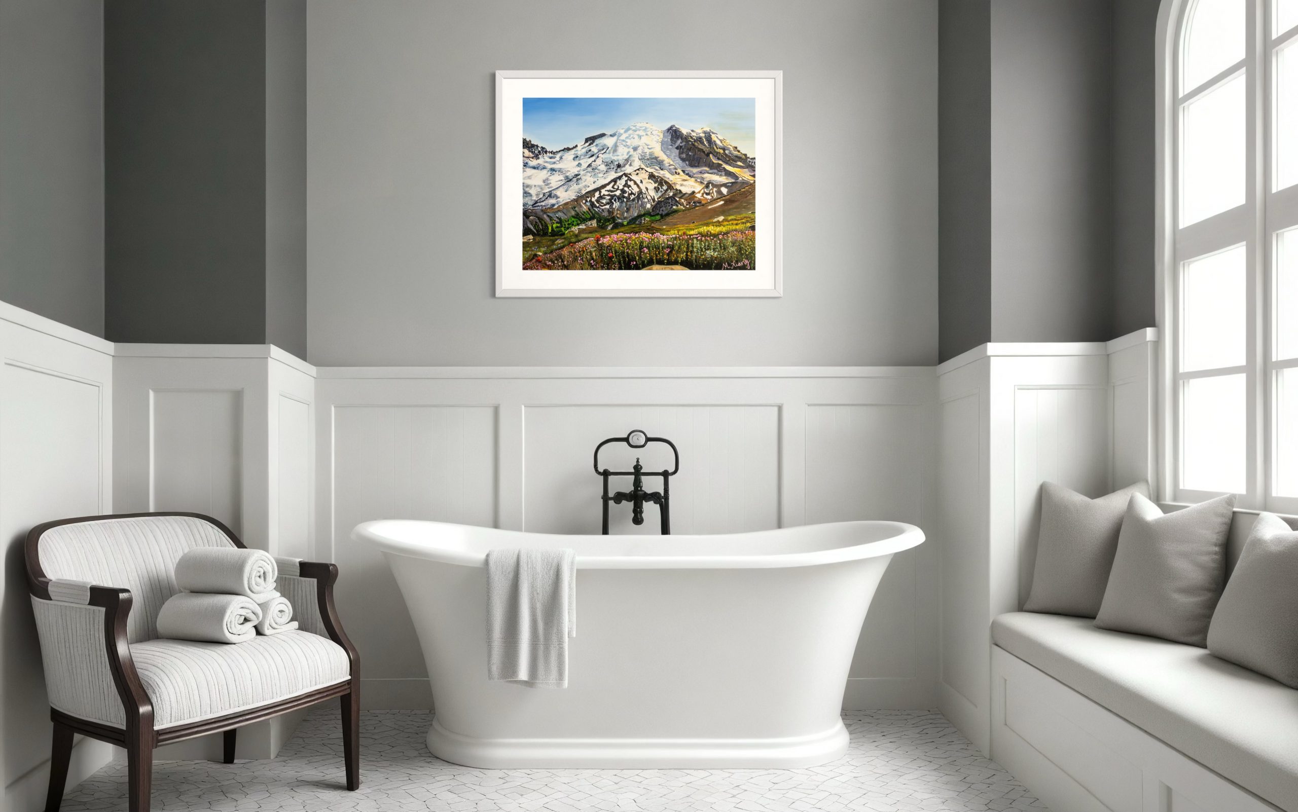 "Golden Hour: Mt. Tahoma" - Giclee Print - Image 10