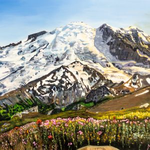 "Golden Hour: Mt. Tahoma" - Giclee Print