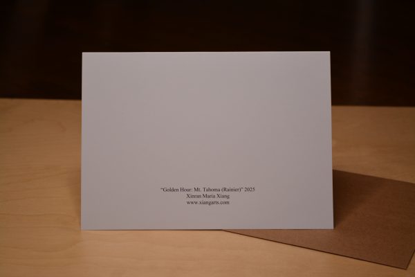 "Golden Hour: Mt. Tahoma" Greeting Card - Image 2