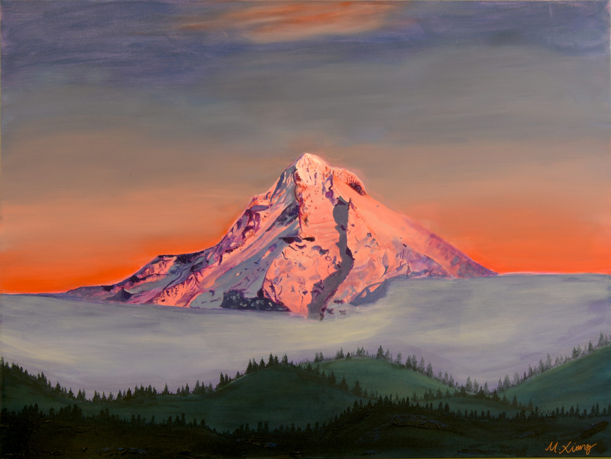 Wy'East Alpenglow
