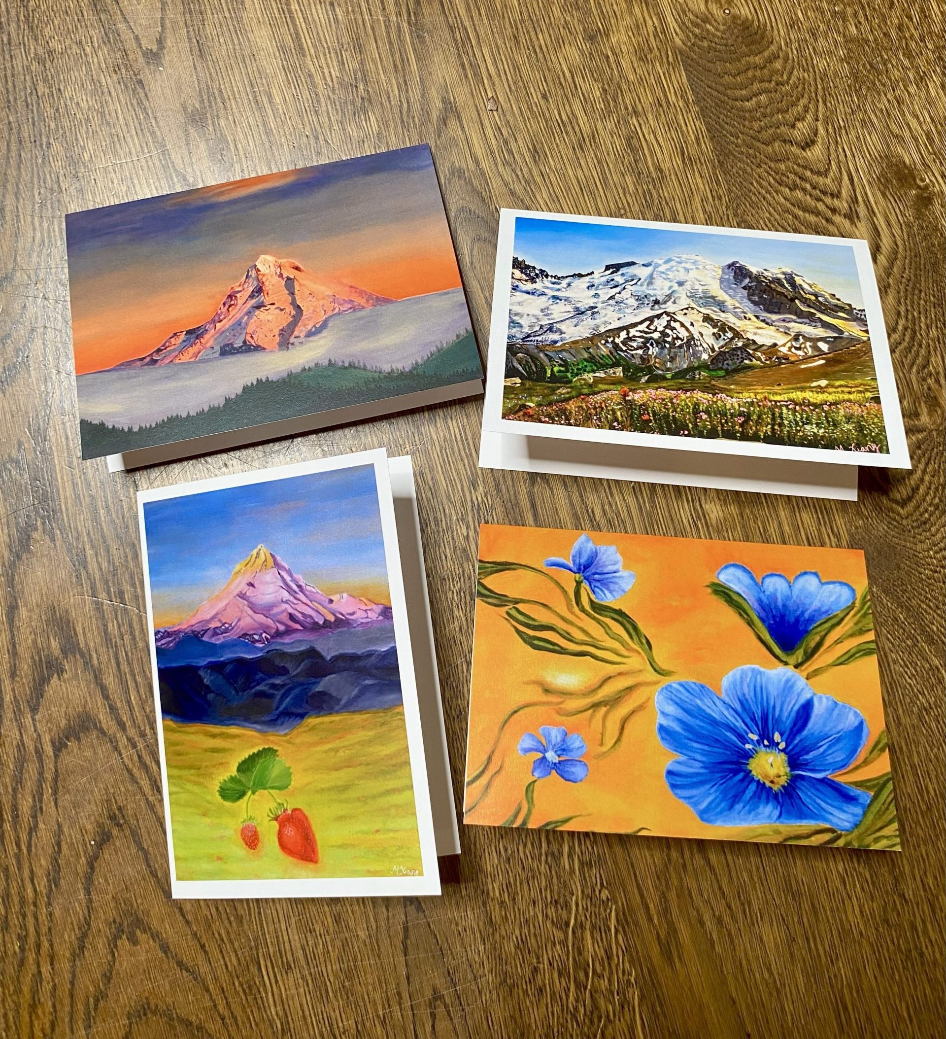 Greeting card set of 4
