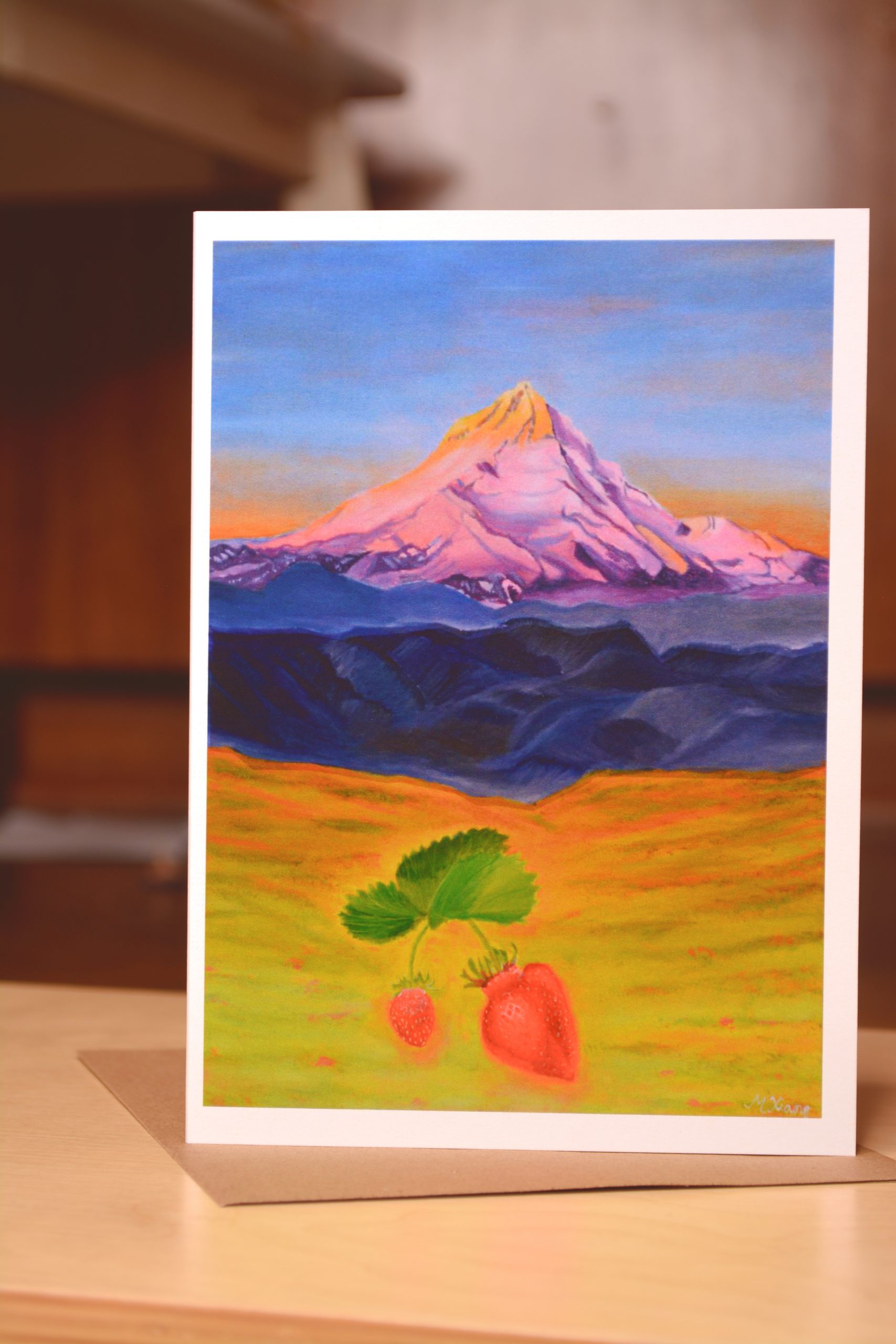 "Hood Strawberry" Greeting Card