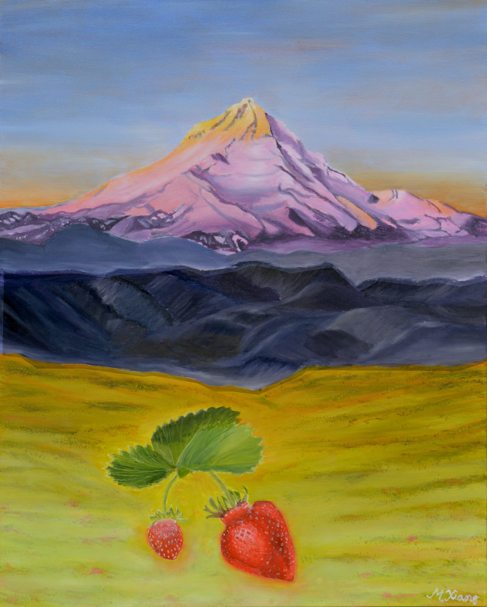"Hood Strawberry" - Original Oil Painting