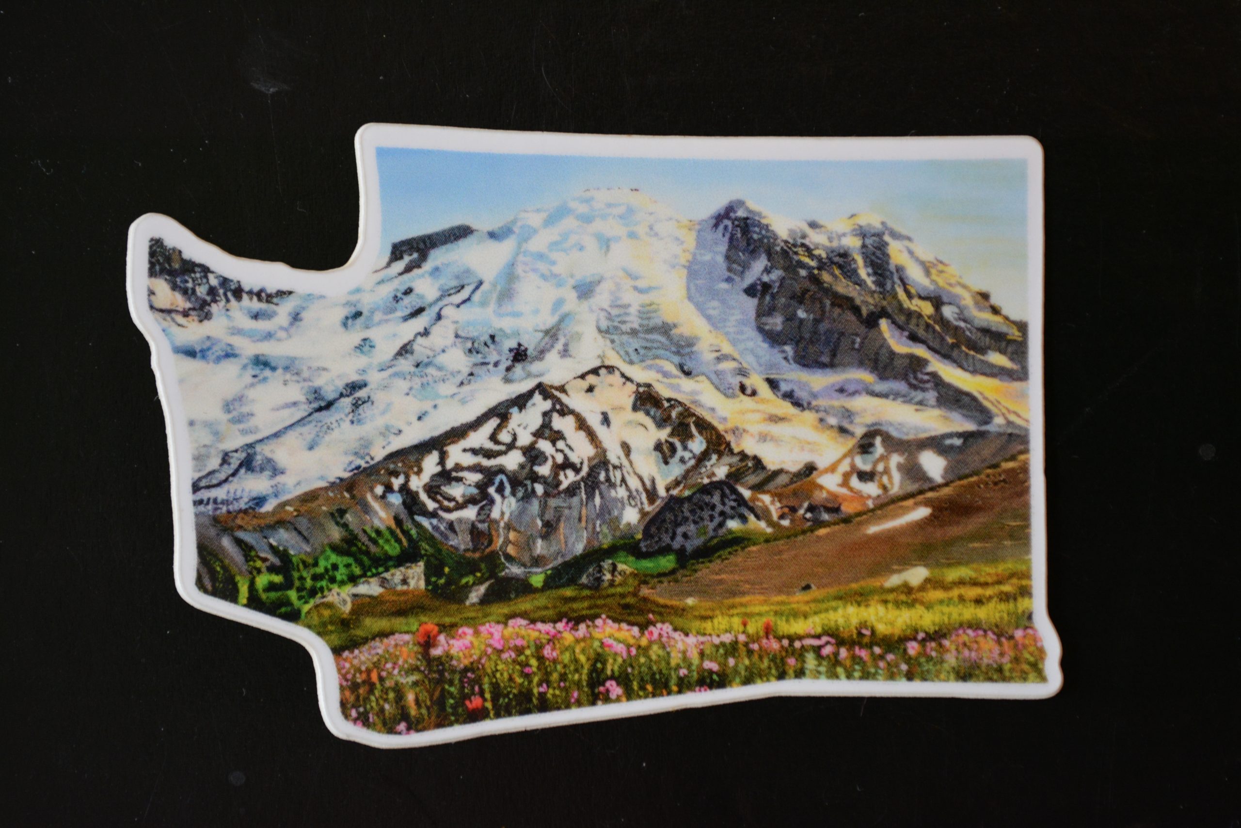 "Golden Hour: Mt. Tahoma (Rainier)" - Sticker